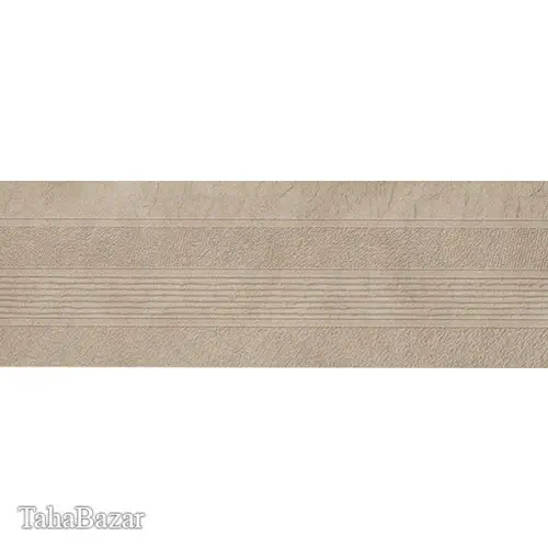 سرامیک پرسلانی بوم سرامیک طرح دکور سالسا بژ پانچ سایز30*90