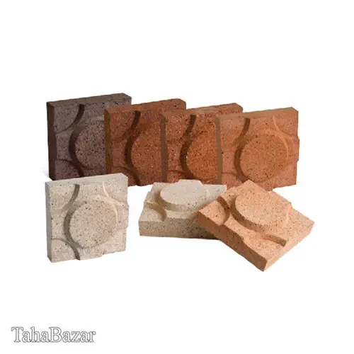 آجرنسوز دکوراتیو دایره مدل کهن سرام روشن