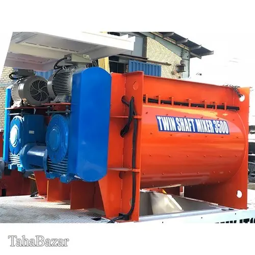 میکسر تویین شافت 1500-4500 لیتر برند گروه صنعتی خانی