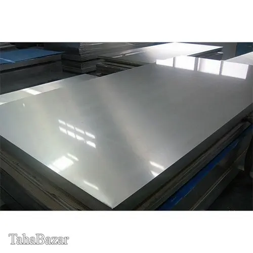 ورق استنلس استیل دکوراتیو خش دار نقره ای 304 ابعاد 1.5*1220*2440 میلیمتر