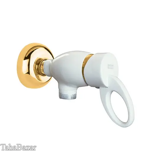 شیر توالت تکی راسان مدل اهرمی سفید