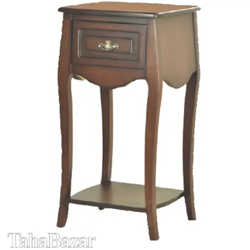 میز تلفن چوب رنگ اخوان مدل 77