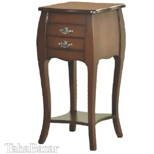 میز تلفن چوب رنگ اخوان مدل 28