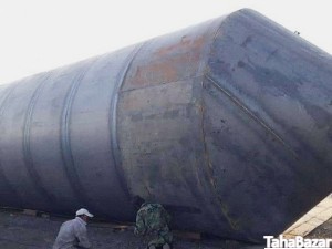 سیلوی ذخیره سیمان کاماطا | ظرفیت 350 تنی - ورق st37 درجه یک