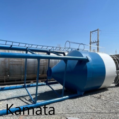 مخزن ذخیره مواد ژلساز میکروسیلیس کاماطا | 32 تنی - ورق st-37