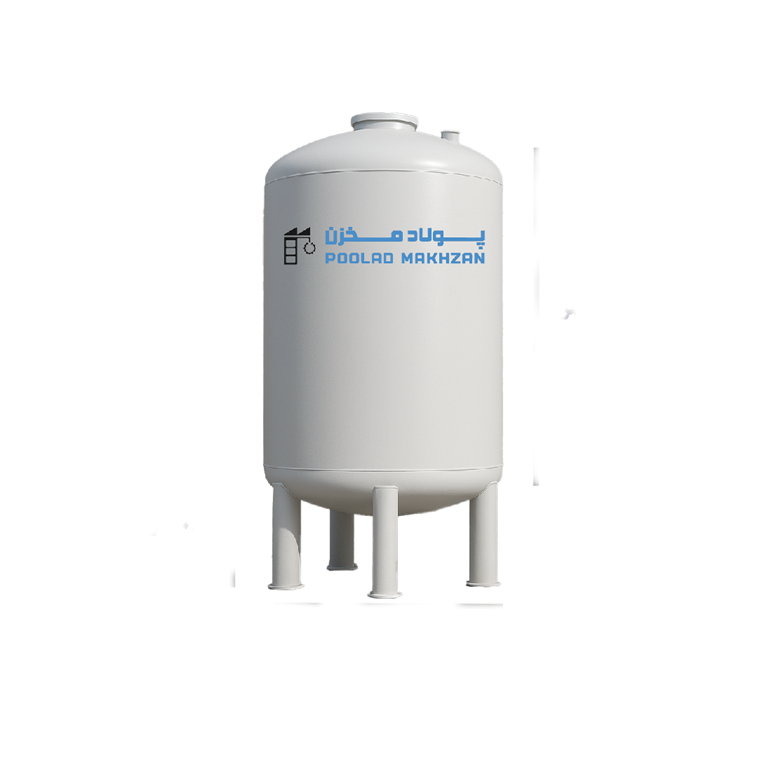 مخزن آب 10 هزار لیتری فلزی با ورق درجه یک فولاد مبارکه - پولاد مخزن