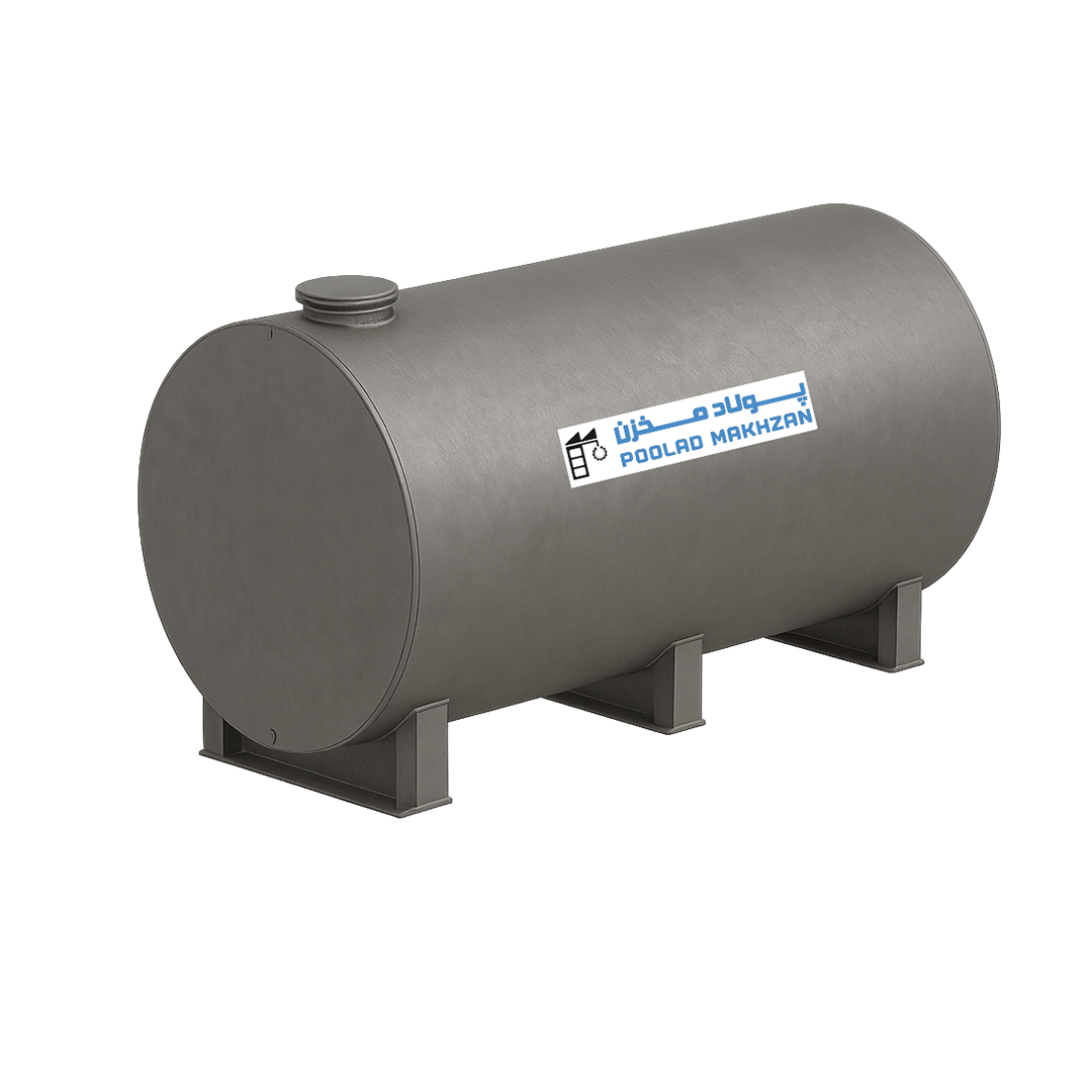 مخزن فلزی 25 هزار لیتری خوابیده پولاد مخزن